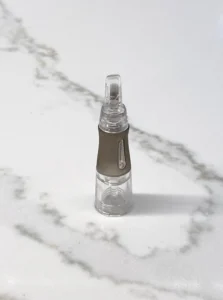 Hyper Real Academy PMU training: Libra needle cartridge for nano brows, eyeliner, and lip blush demonstration.