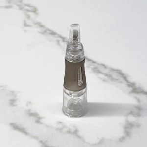 Hyper Real Academy PMU training: Libra needle cartridge for nano brows, eyeliner, and lip blush demonstration.