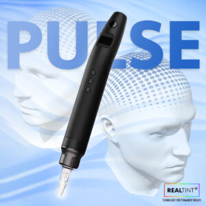 RealTint Pulse PMU machine for SMP training, hair strokes, nano brows, powder brows, eyeliner, lip blush demonstration.