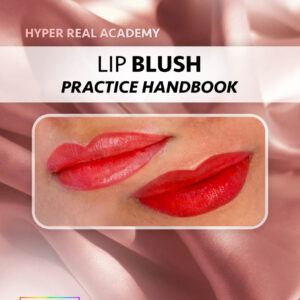 Hyper Real Academy Lip Blush training handbook cover showing red lip demonstration and RealTint logo.